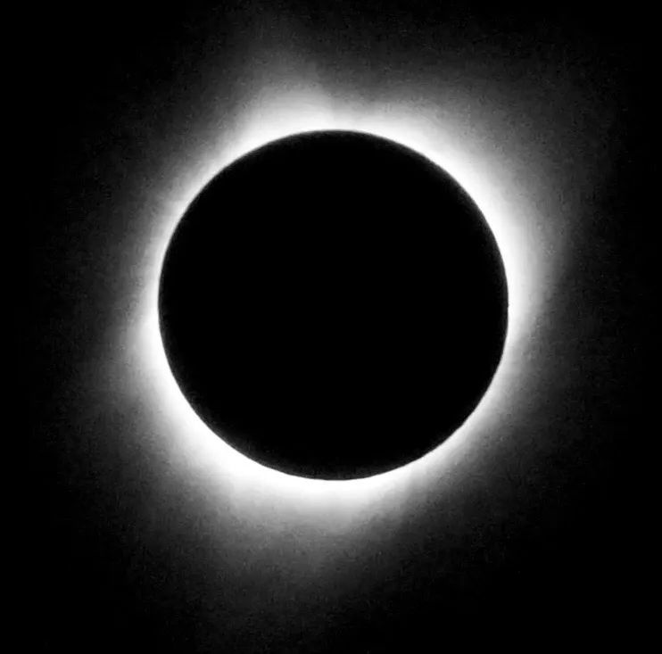 A total solar eclipse from another angle.