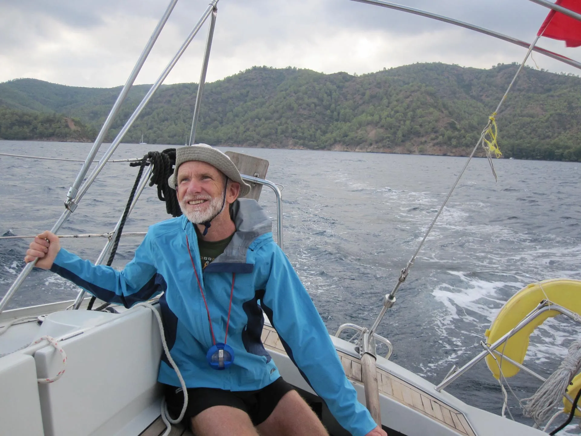 Tom Masterson sailing.